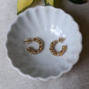 Waterproof Gold Earrings Tarnish Free 18k Gold PVD Plated Meivim Kavi Earrings